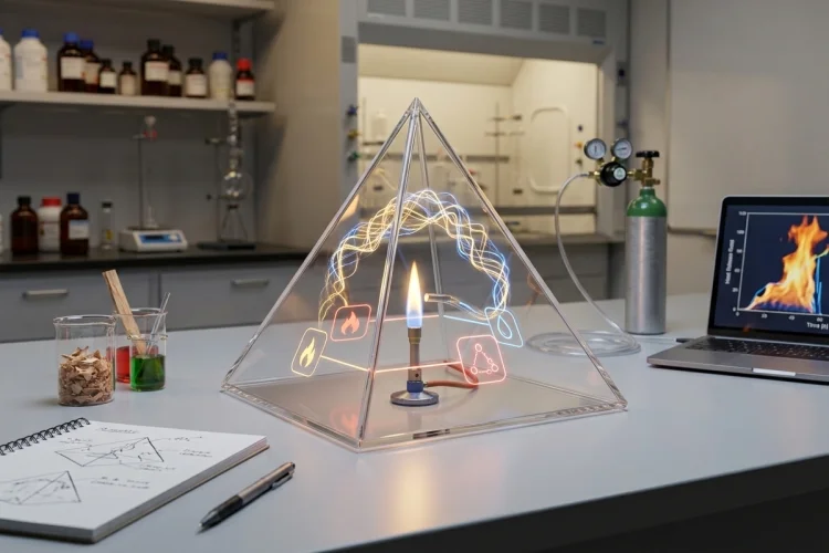 The Fire Tetrahedron and Combustion Explained Simply